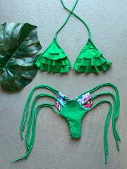 Verde Pino Ruffles Set