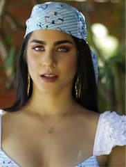 Bluish Sailor Matching Bandana