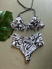 B & W Marbles High Waist Set