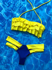 Ruffled Bandeau Set