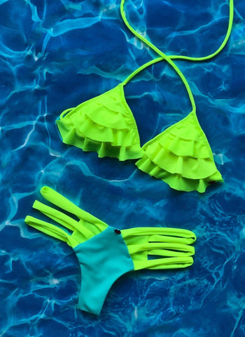 Neon & Mint Ruffles Set