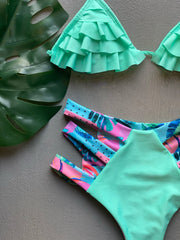 Tropical Mint High Waist Set