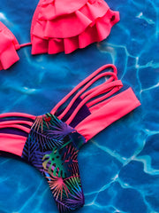 Neon Pink Palmas Set