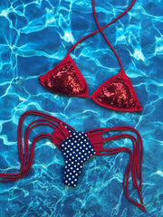Red Sequin Set
