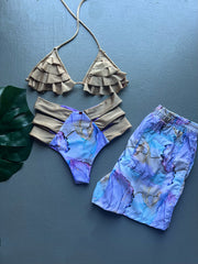 Gold Cuarzo High Waist Matching Set
