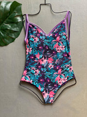 Metallic Pink Lilies One Piece
