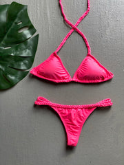 Neon Pink Braided Set