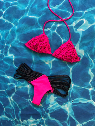 Pink Ruffled