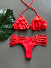 Tangerine Ruffles Set