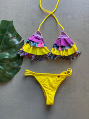 Patchwork Arandelas Yellow Set