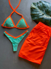 Mint & Neon Matching Set