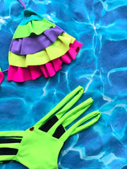 All Neons Ruffles Set