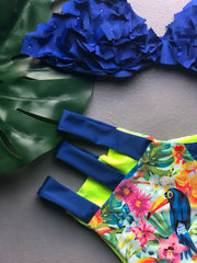 Royal Beaded Flakes High Waist Set