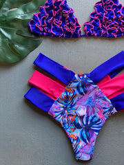 Royal & Pink High Waist Set