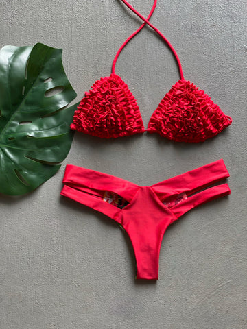 Red but Red Ruches Set