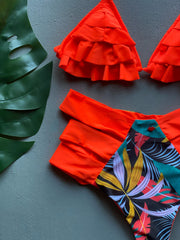 Neon Tropicalisima High Waist Set