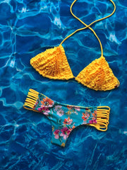 Yellow Ruffled Daysi Set