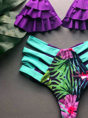 Purple Cayenas High Waist Set