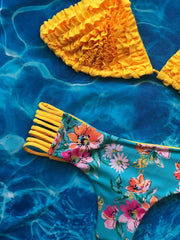 Yellow Ruffled Daysi Set