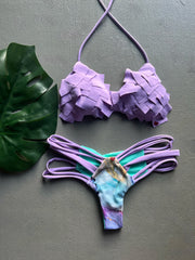 Lilac Cuarzo Patches Matching Set