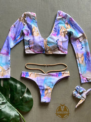 Long Sleeve Mesh Cuarzo Set