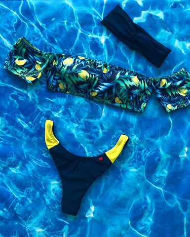 Lemons Off Shoulder Set