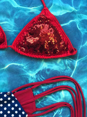 Red Sequin Set