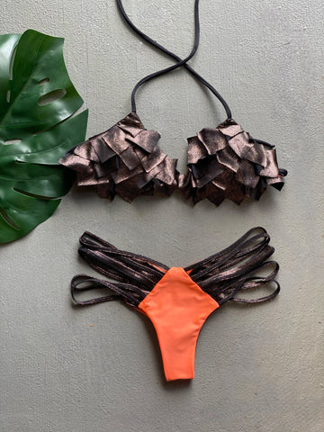 Metallic Black Patches Set
