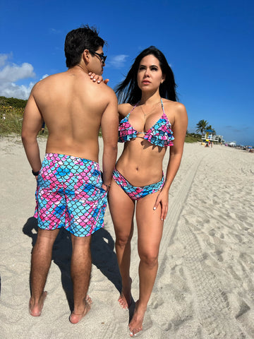 Mermaid Ruffles Matching Set