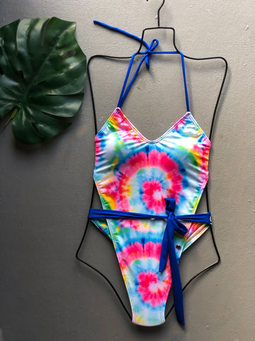 Royal & Tye Dye Wrap Up Monokini