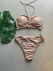 Sand High Waisted Cut Set